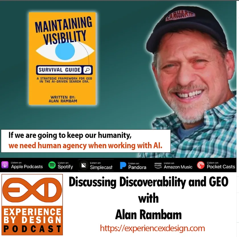 Experience by Design podcast visual supplied by Alan Rambam.